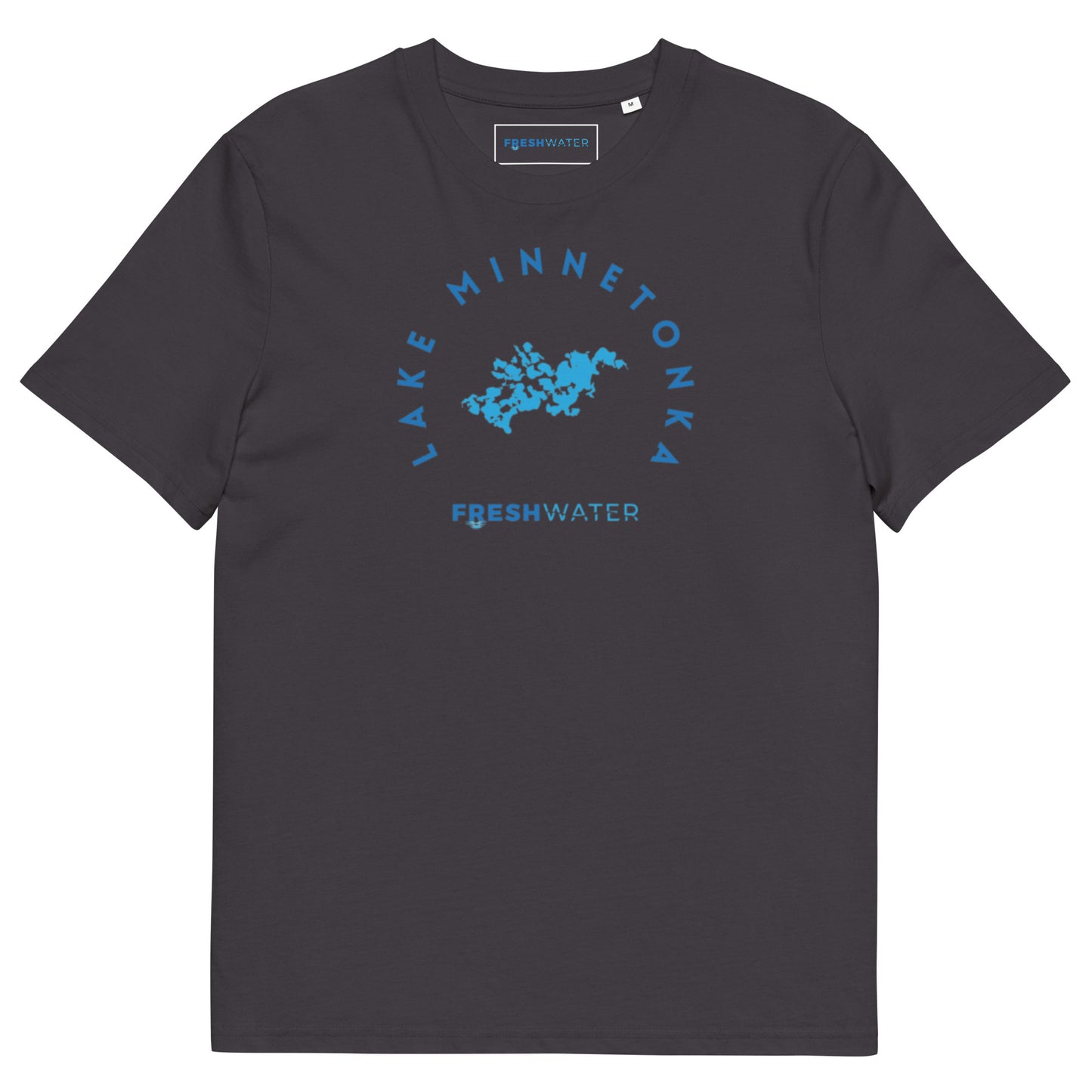 Lake Minnetonka Freshwater Blue Unisex organic cotton t-shirt