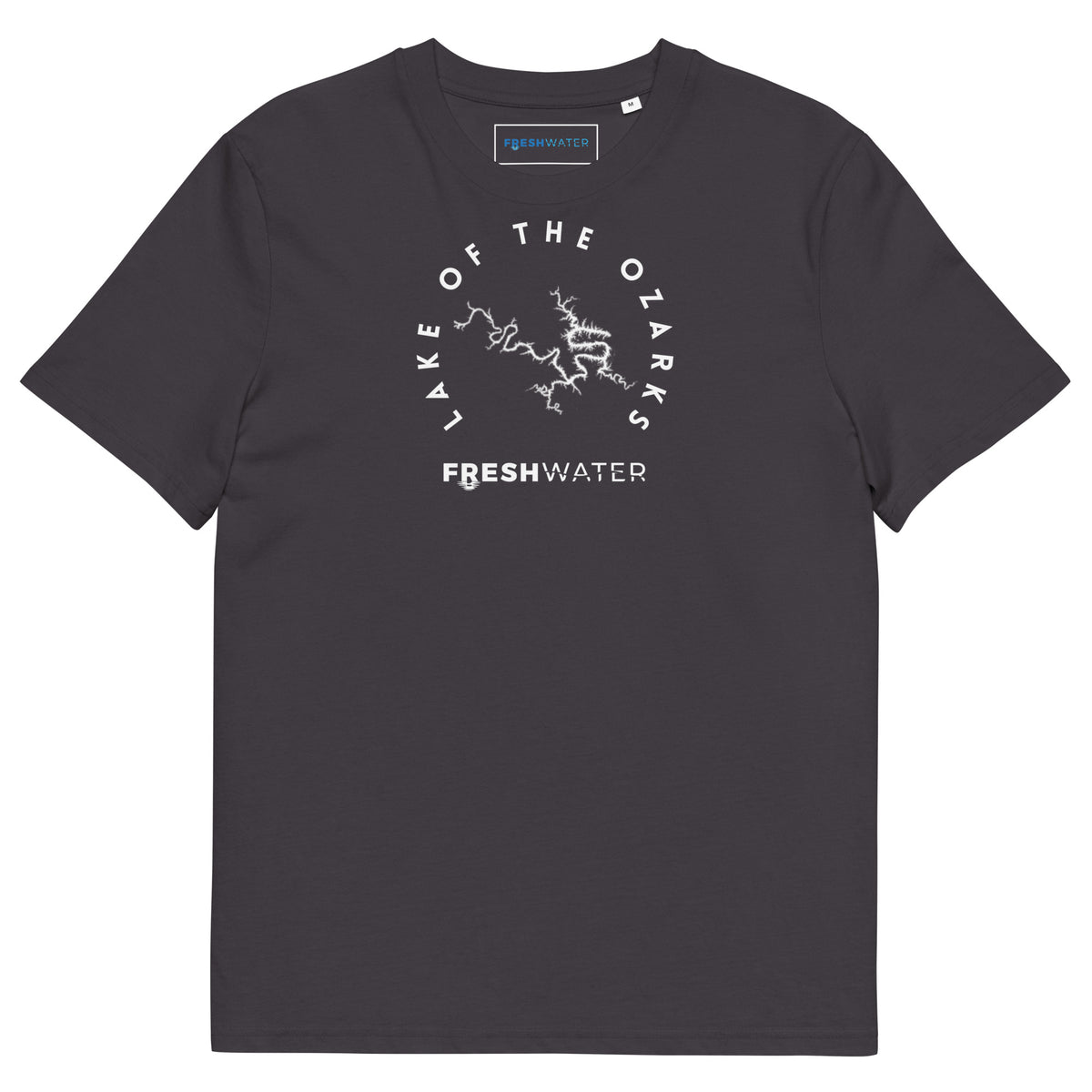 Lake of the Ozarks Freshwater BW Unisex organic cotton t-shirt