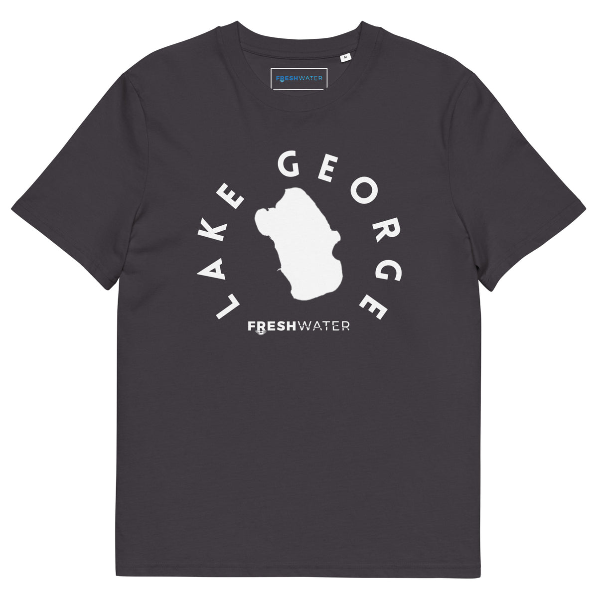 Lake George Florida Freshwater BW Unisex organic cotton t-shirt