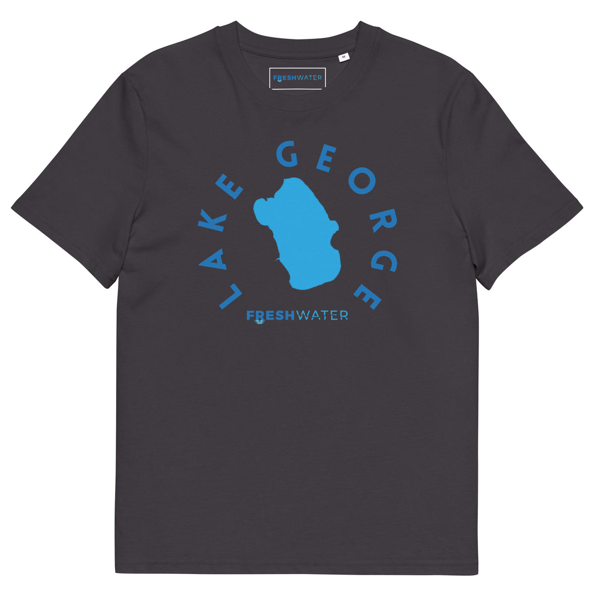 Lake George Florida Freshwater Blue Unisex organic cotton t-shirt