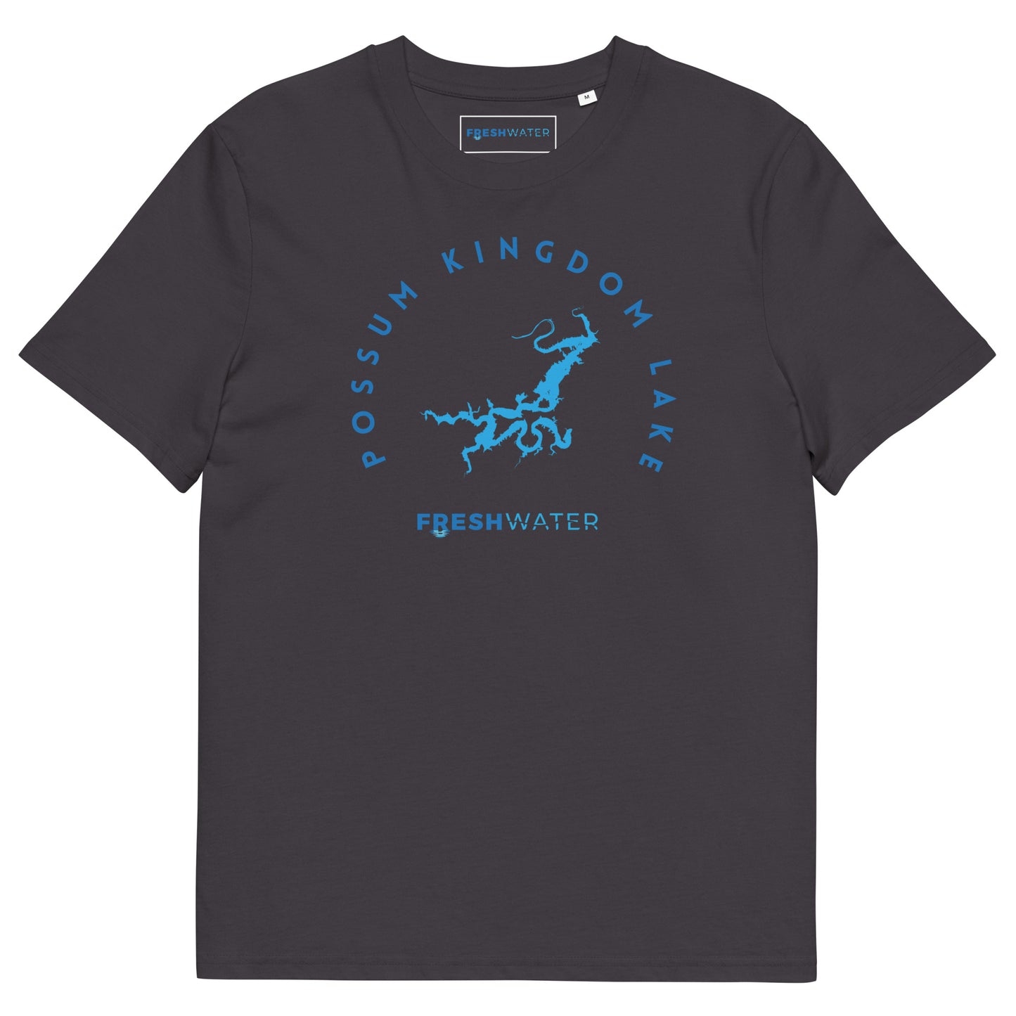 Possum Kingdom Lake Texas Freshwater Blue Unisex organic cotton t-shirt