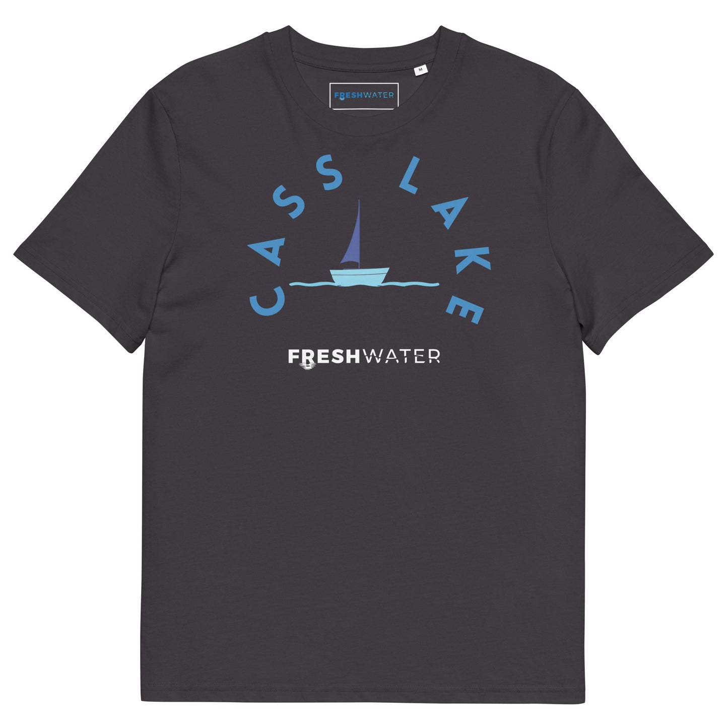 Cass Lake Minnesota Freshwater Sailing Unisex organic cotton t-shirt