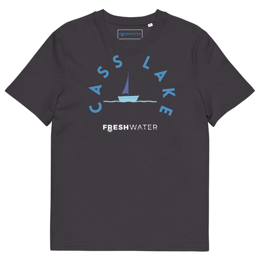 Cass Lake Minnesota Freshwater Sailing Unisex organic cotton t-shirt