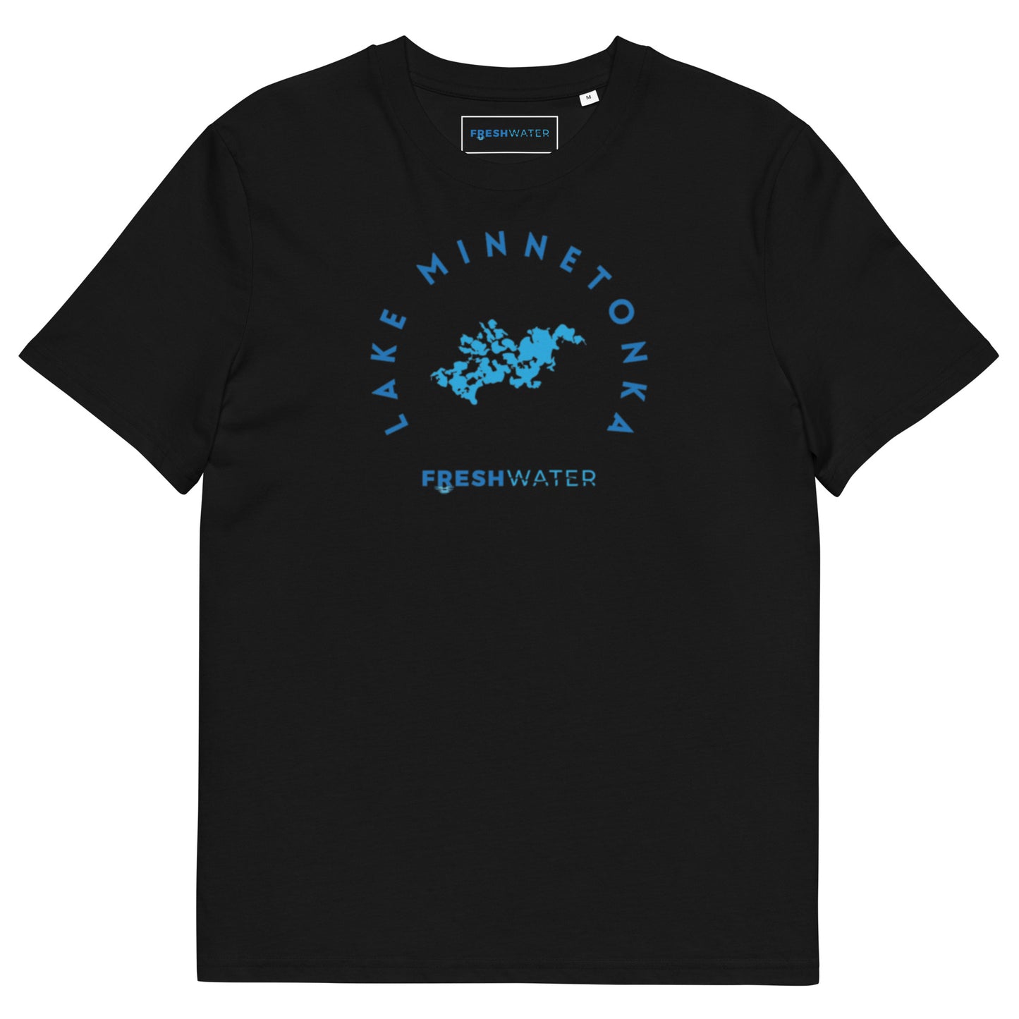 Lake Minnetonka Freshwater Blue Unisex organic cotton t-shirt