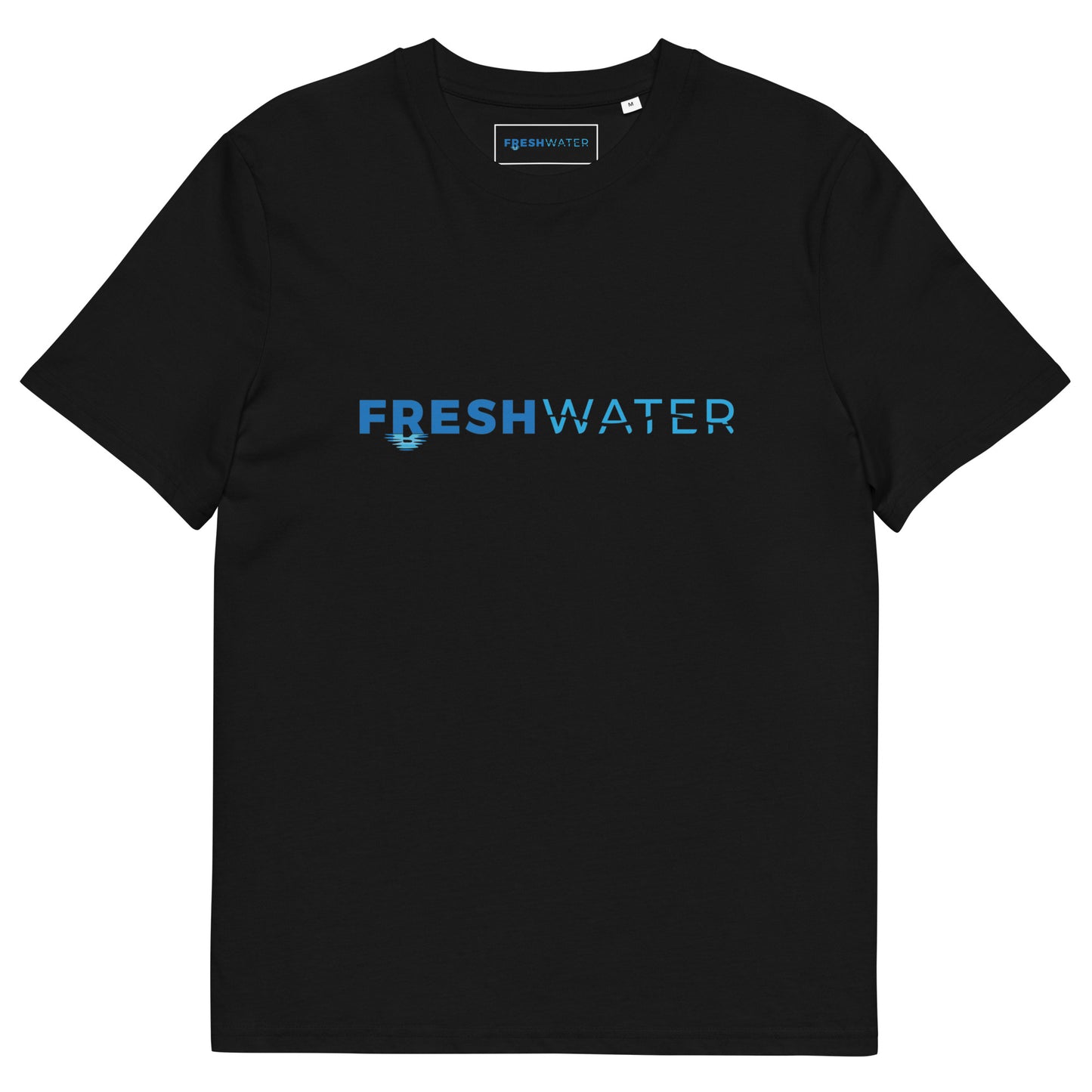Freshwater Night Swimming Blue Unisex organic cotton t-shirt