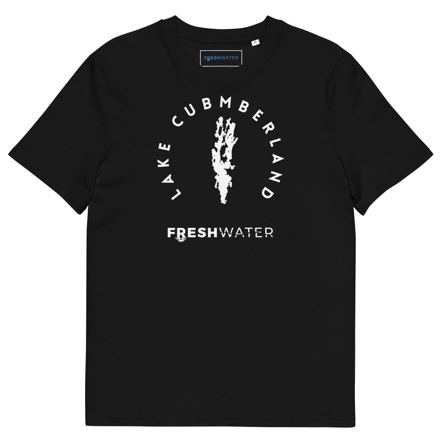 Lake Cumberland Freshwater BW Unisex organic cotton t-shirt