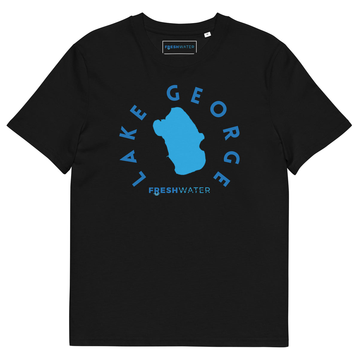 Lake George Florida Freshwater Blue Unisex organic cotton t-shirt