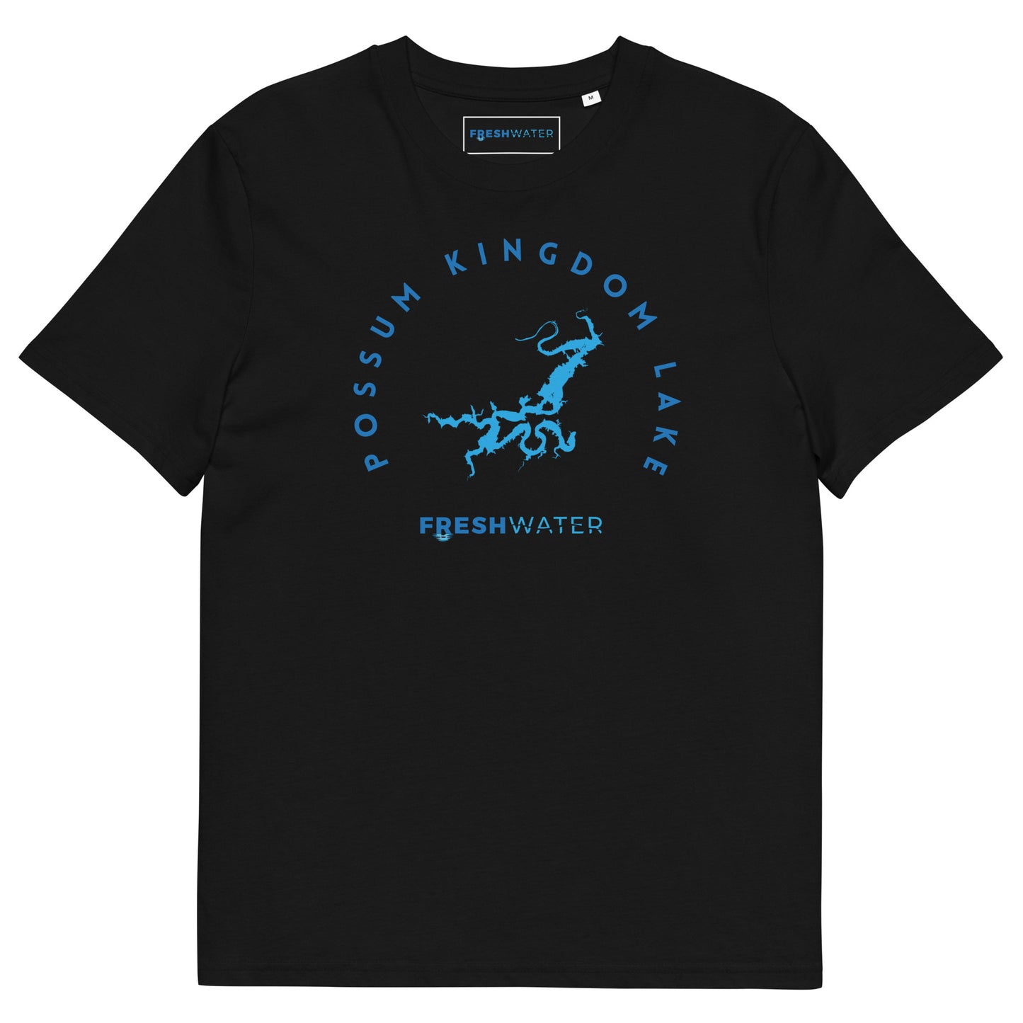 Possum Kingdom Lake Texas Freshwater Blue Unisex organic cotton t-shirt