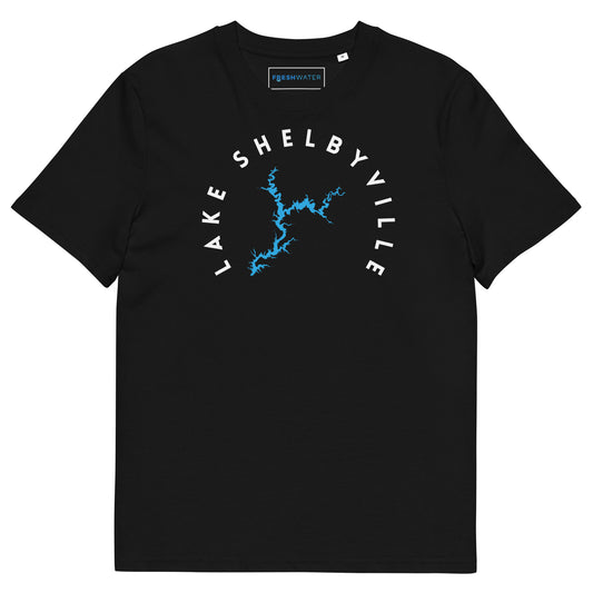 Lake Shelbyville Illinois Freshwater WB Unisex organic cotton t-shirt