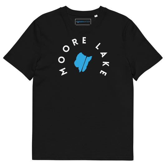 Moore Lake Minnesota Freshwater WB Unisex organic cotton t-shirt