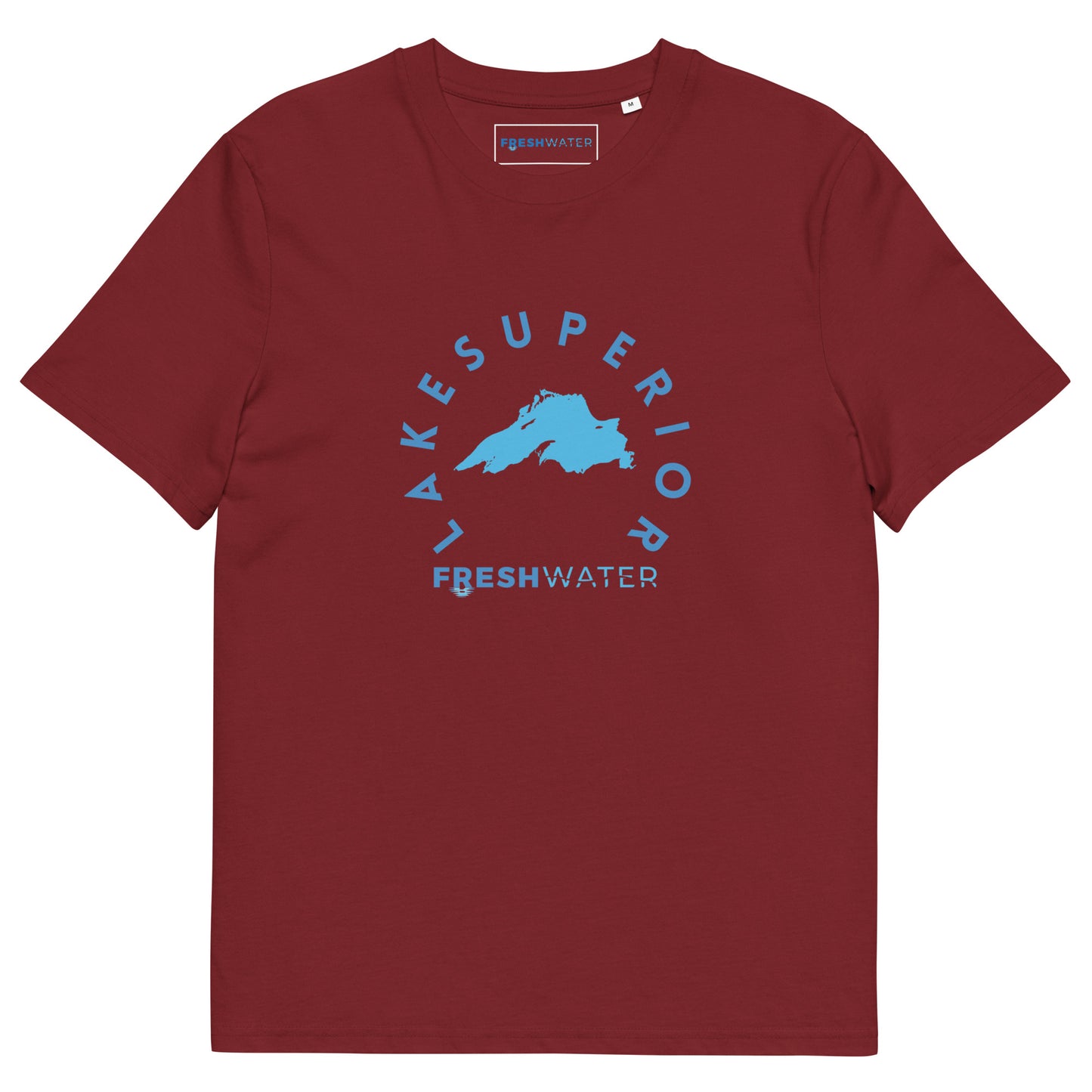 Lake Superior Freshwater Blue Unisex organic cotton t-shirt