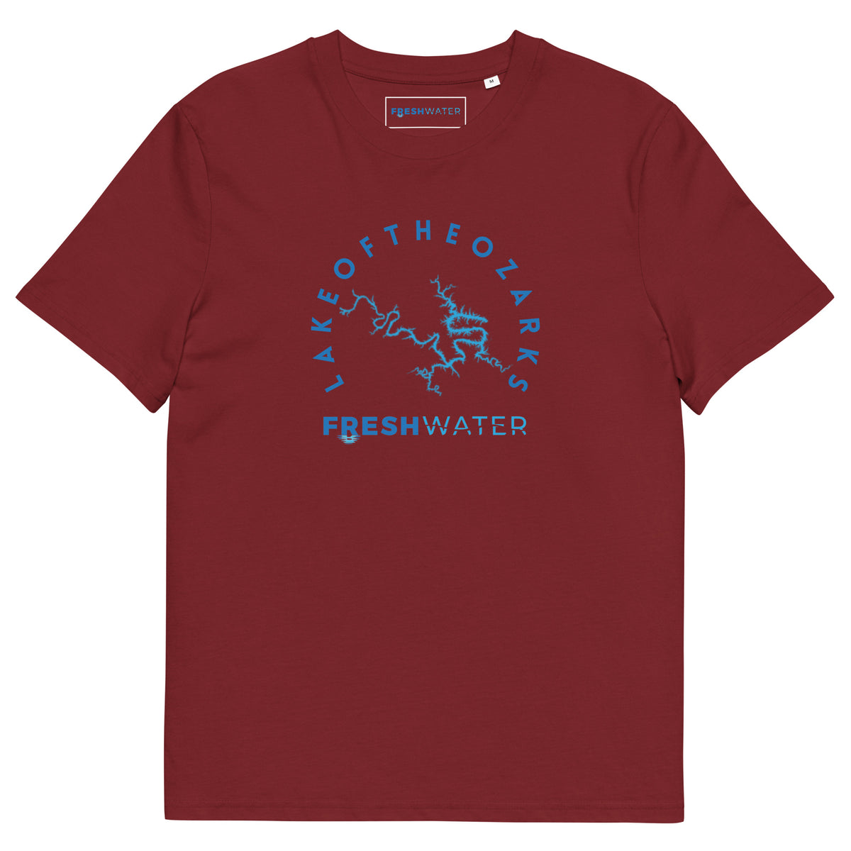 Lake of the Ozarks Freshwater Blue Unisex organic cotton t-shirt