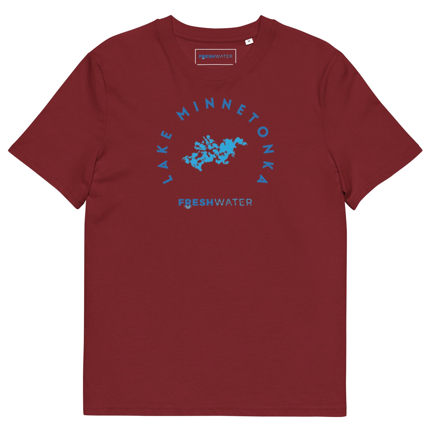 Lake Minnetonka Freshwater Blue Unisex organic cotton t-shirt