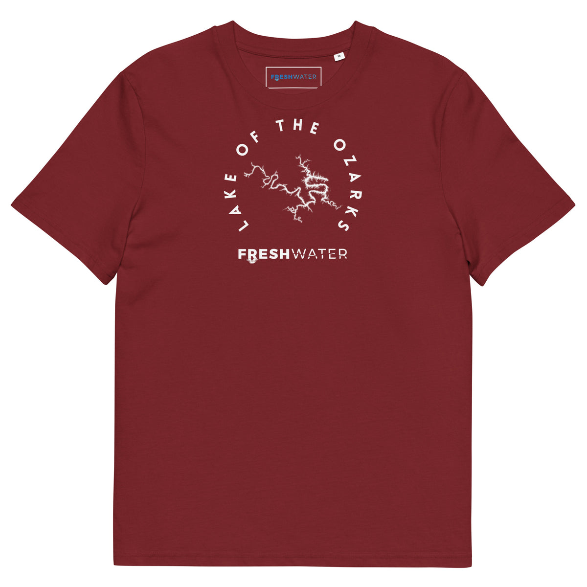 Lake of the Ozarks Freshwater BW Unisex organic cotton t-shirt