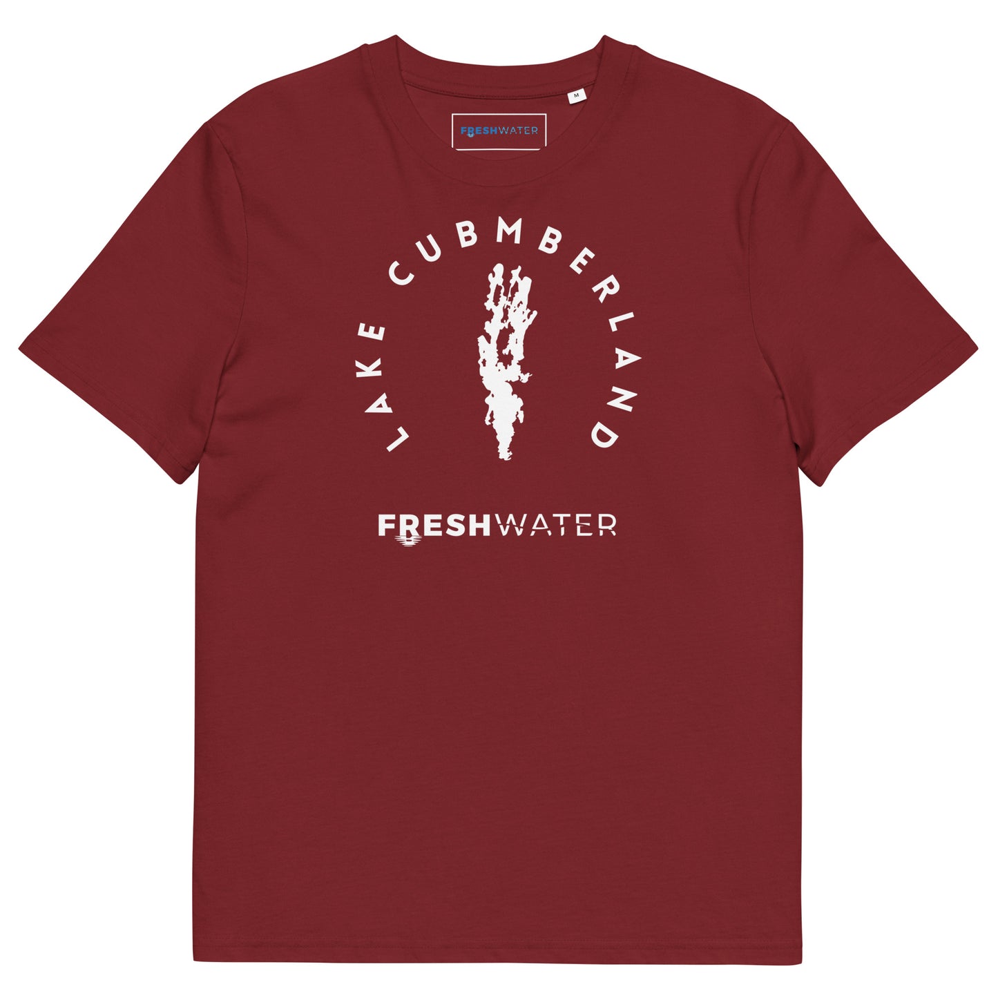 Lake Cumberland Freshwater BW Unisex organic cotton t-shirt