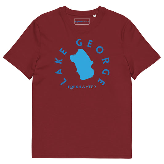 Lake George Florida Freshwater Blue Unisex organic cotton t-shirt