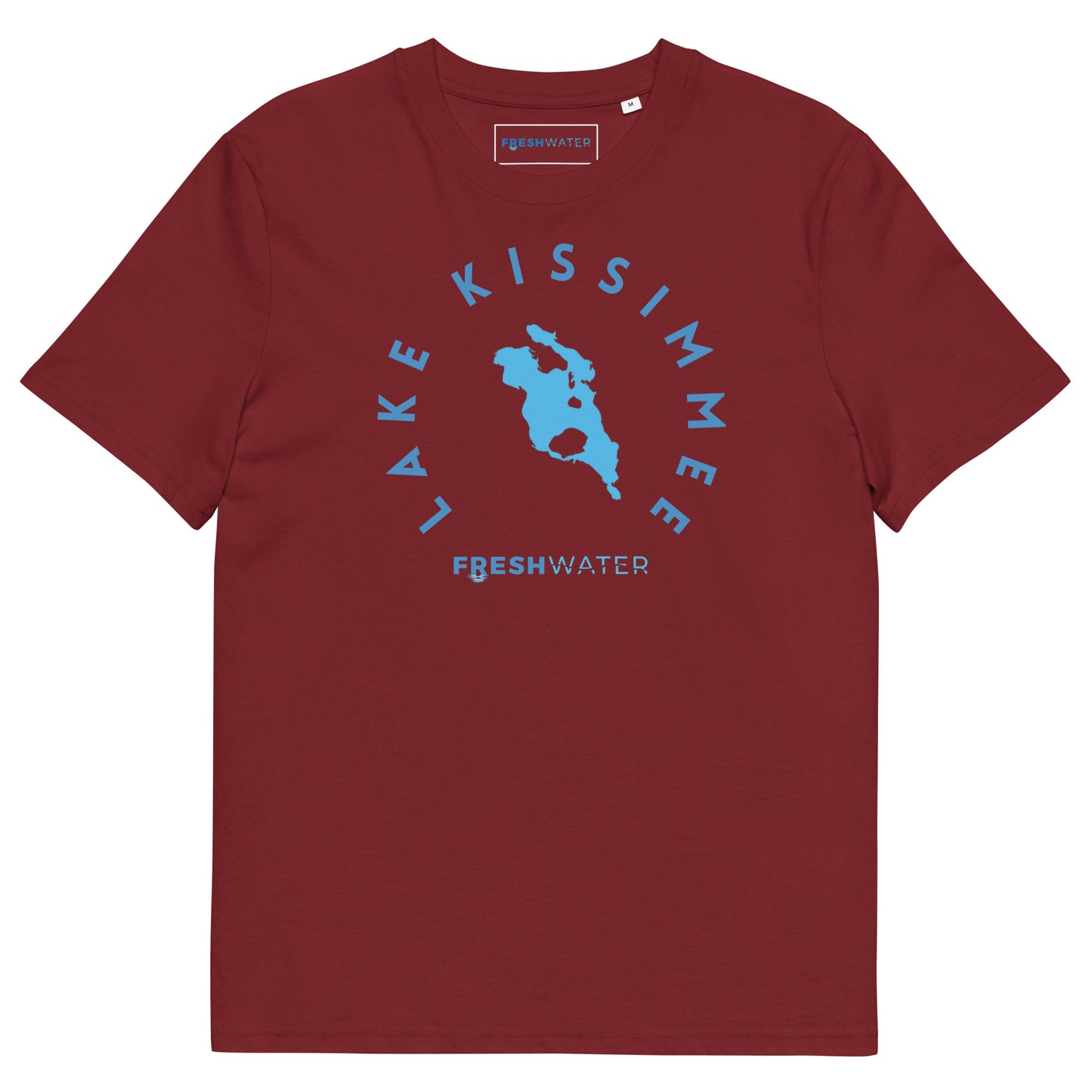 Lake Kissimmee Florida Freshwater Blue Unisex organic cotton t-shirt
