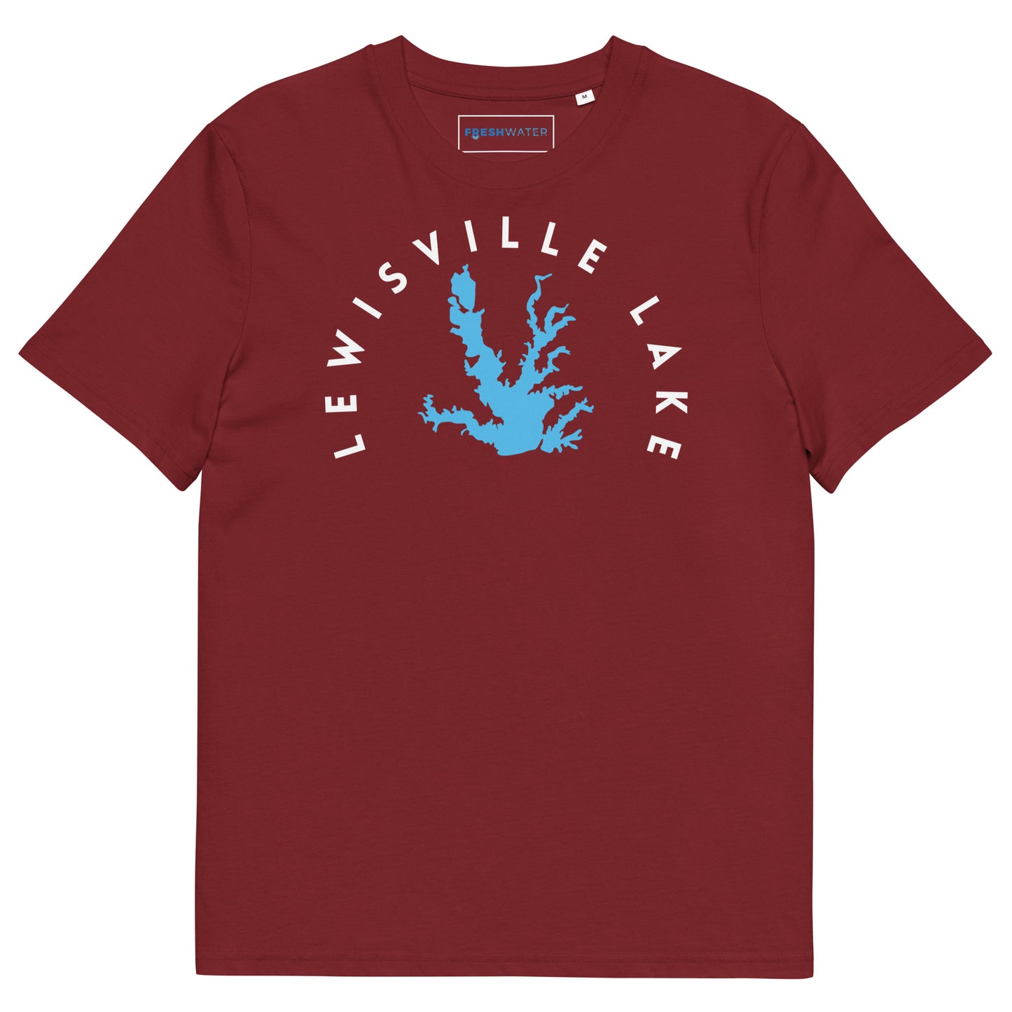Lewisville Lake Texas Freshwater WB Unisex organic cotton t-shirt