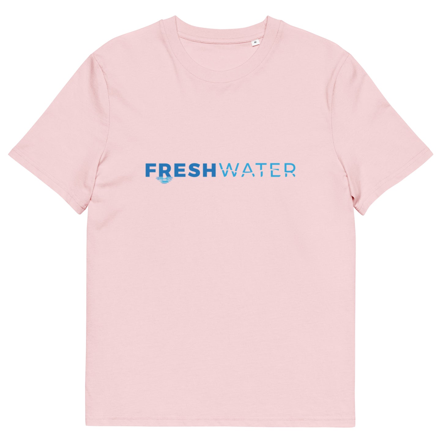 Freshwater Blue Unisex organic cotton t-shirt