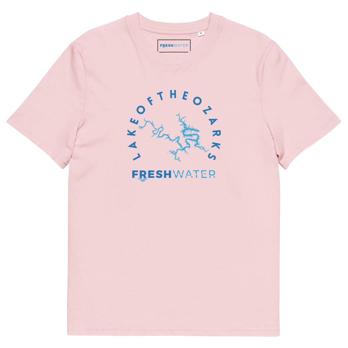 Lake of the Ozarks Freshwater Blue Unisex organic cotton t-shirt