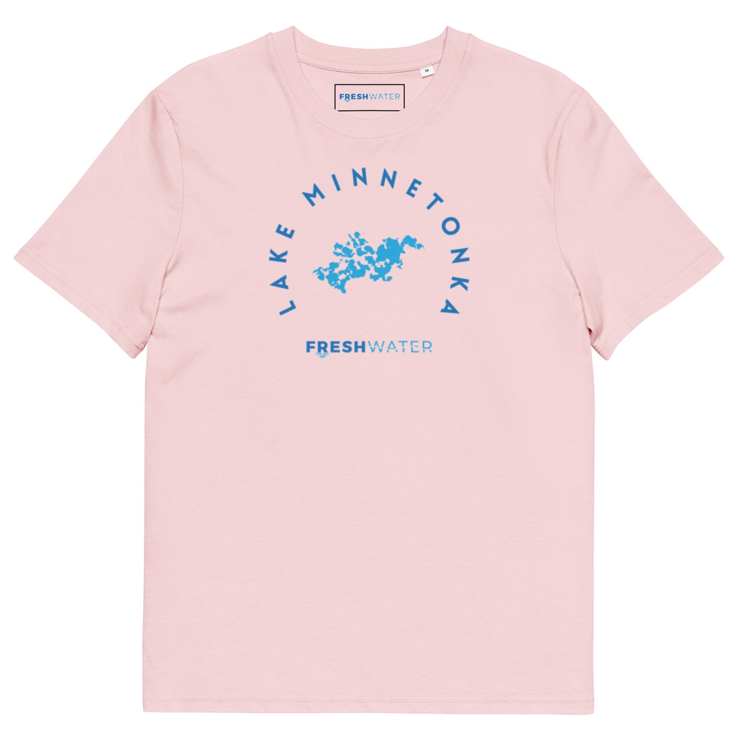 Lake Minnetonka Freshwater Blue Unisex organic cotton t-shirt