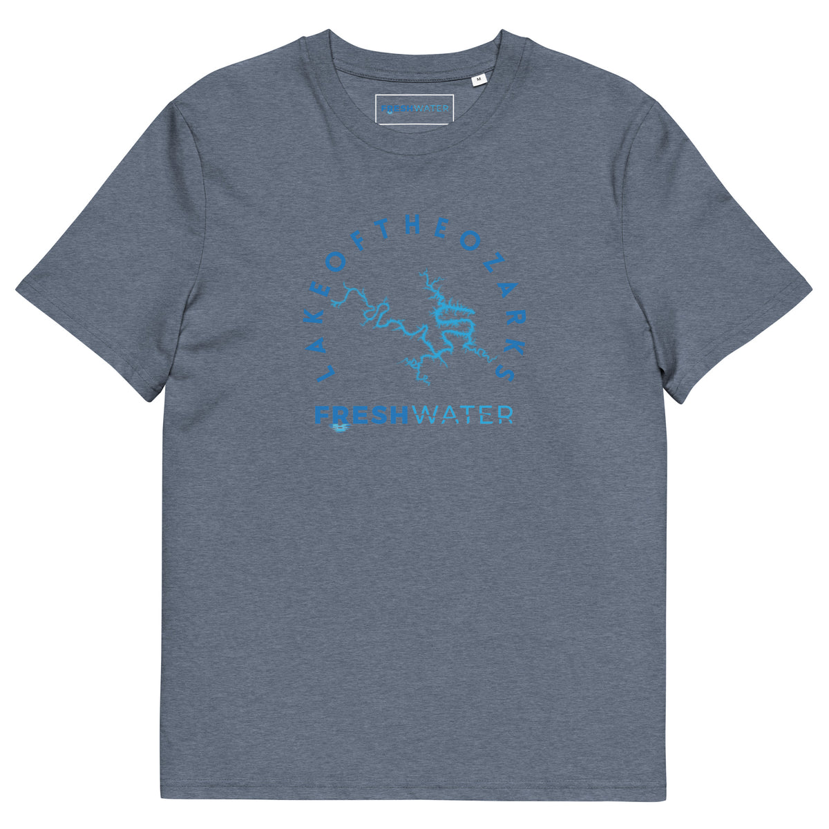 Lake of the Ozarks Freshwater Blue Unisex organic cotton t-shirt