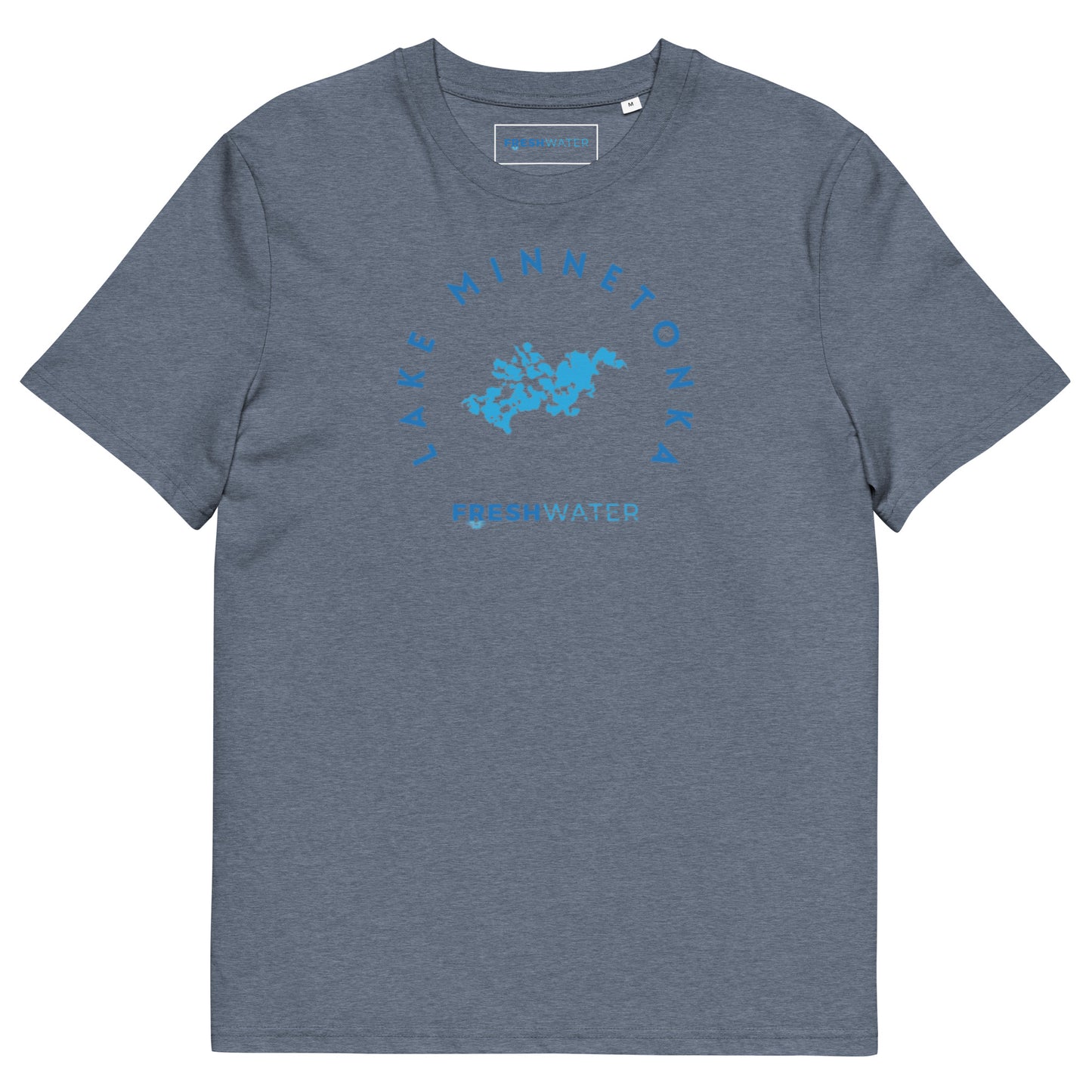 Lake Minnetonka Freshwater Blue Unisex organic cotton t-shirt