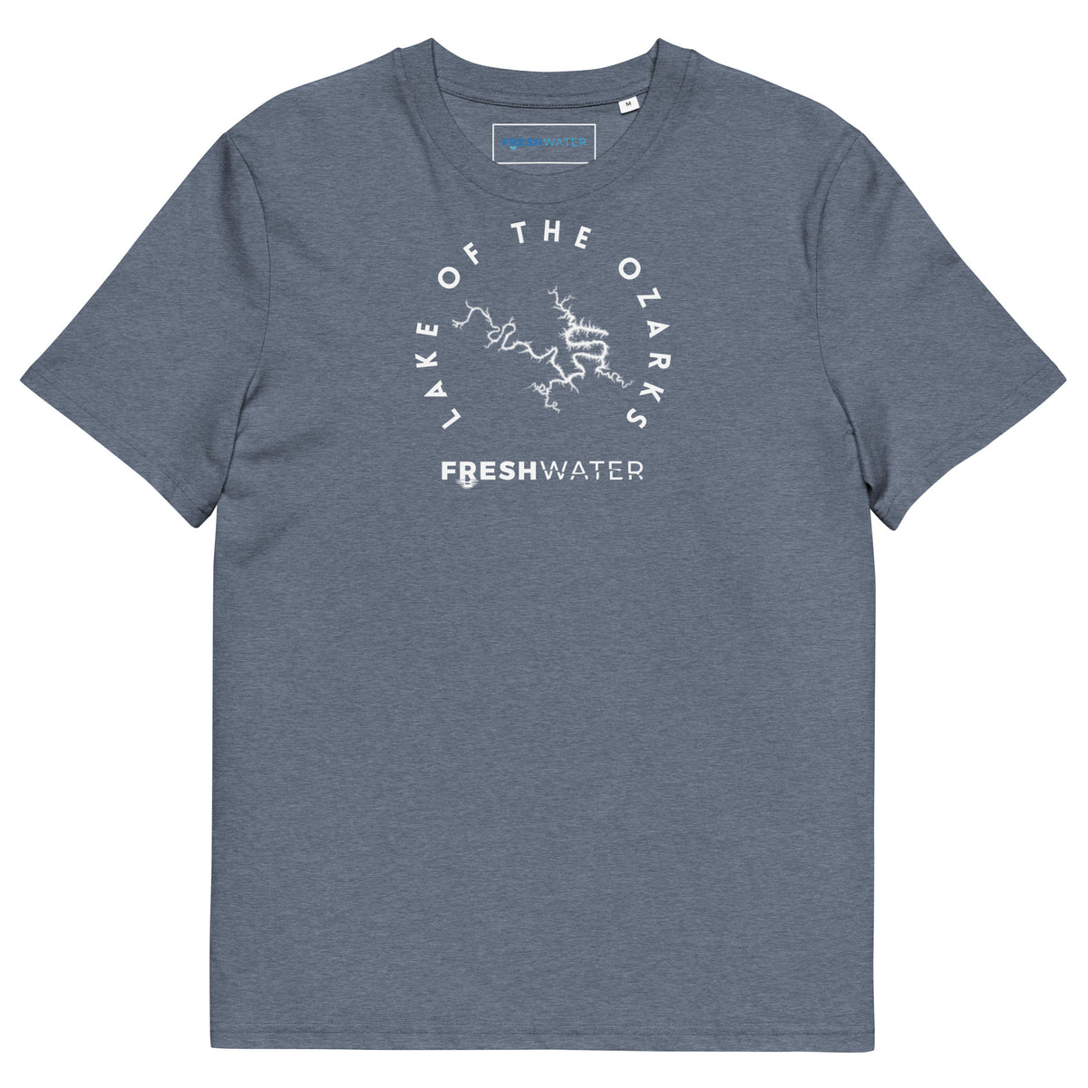 Lake of the Ozarks Freshwater BW Unisex organic cotton t-shirt