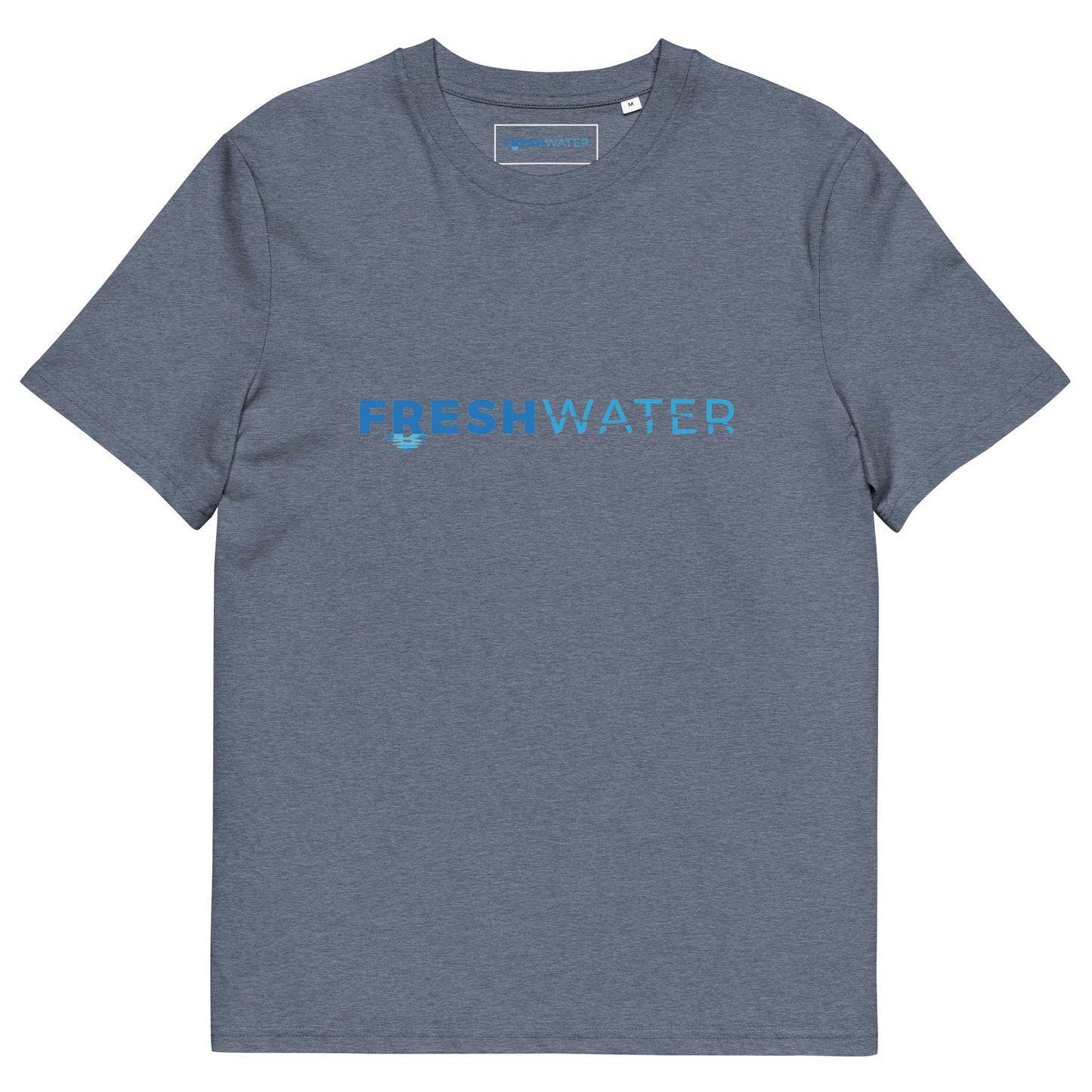 Freshwater Night Swimming Blue Unisex organic cotton t-shirt