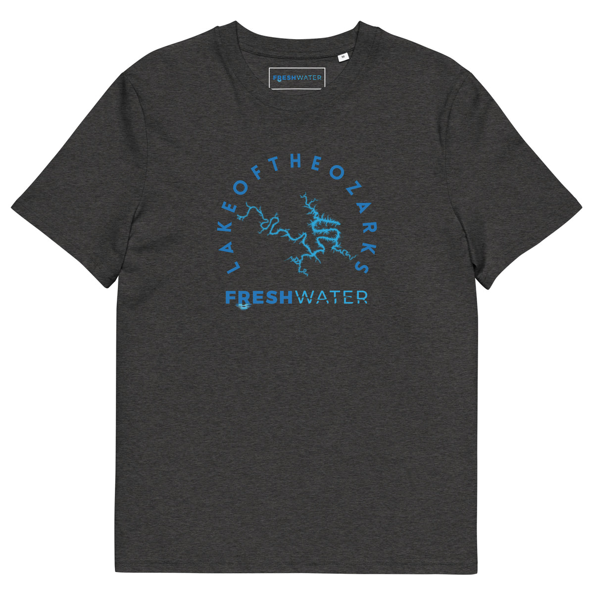 Lake of the Ozarks Freshwater Blue Unisex organic cotton t-shirt