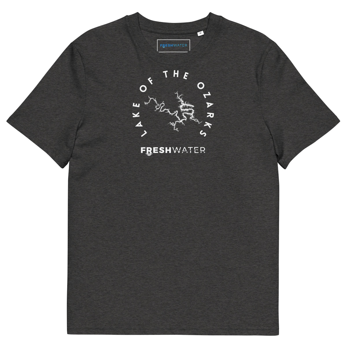 Lake of the Ozarks Freshwater BW Unisex organic cotton t-shirt