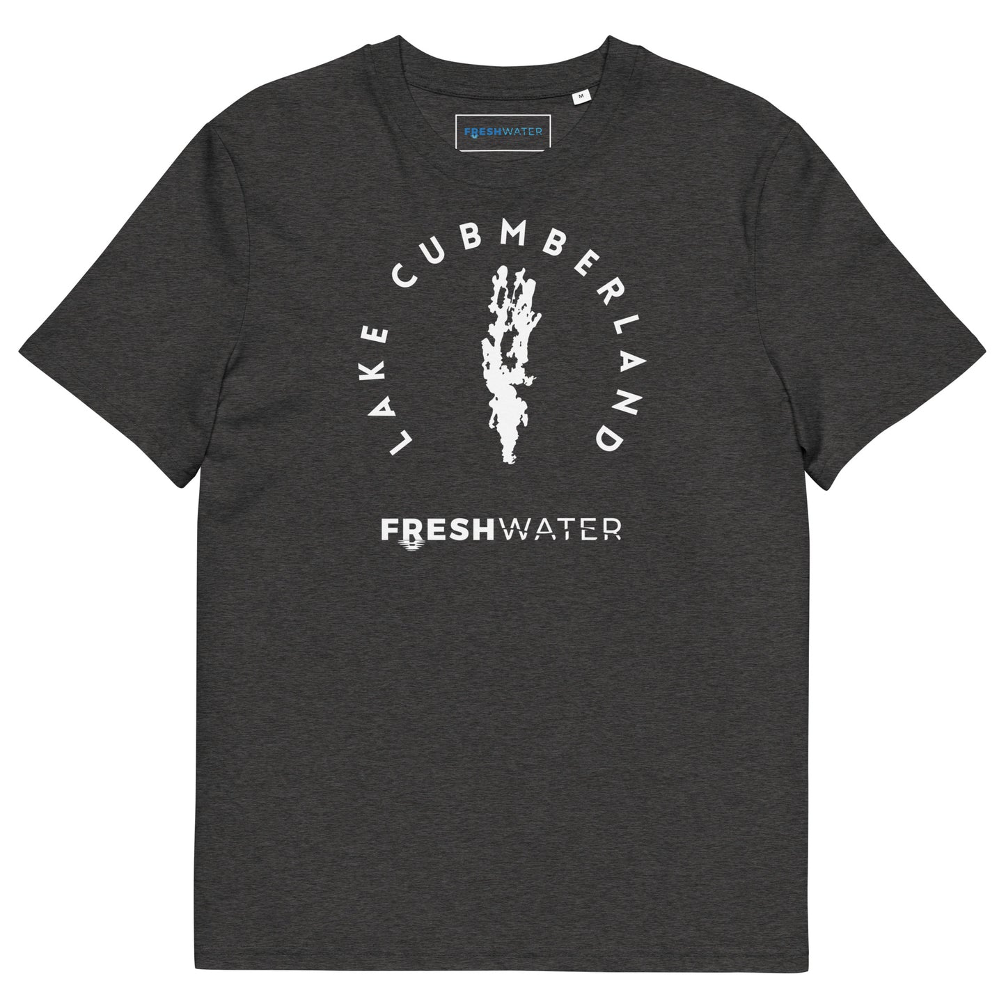 Lake Cumberland Freshwater BW Unisex organic cotton t-shirt