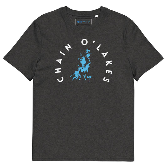 Chain O'Lakes Illinois Freshwater WB Unisex organic cotton t-shirt