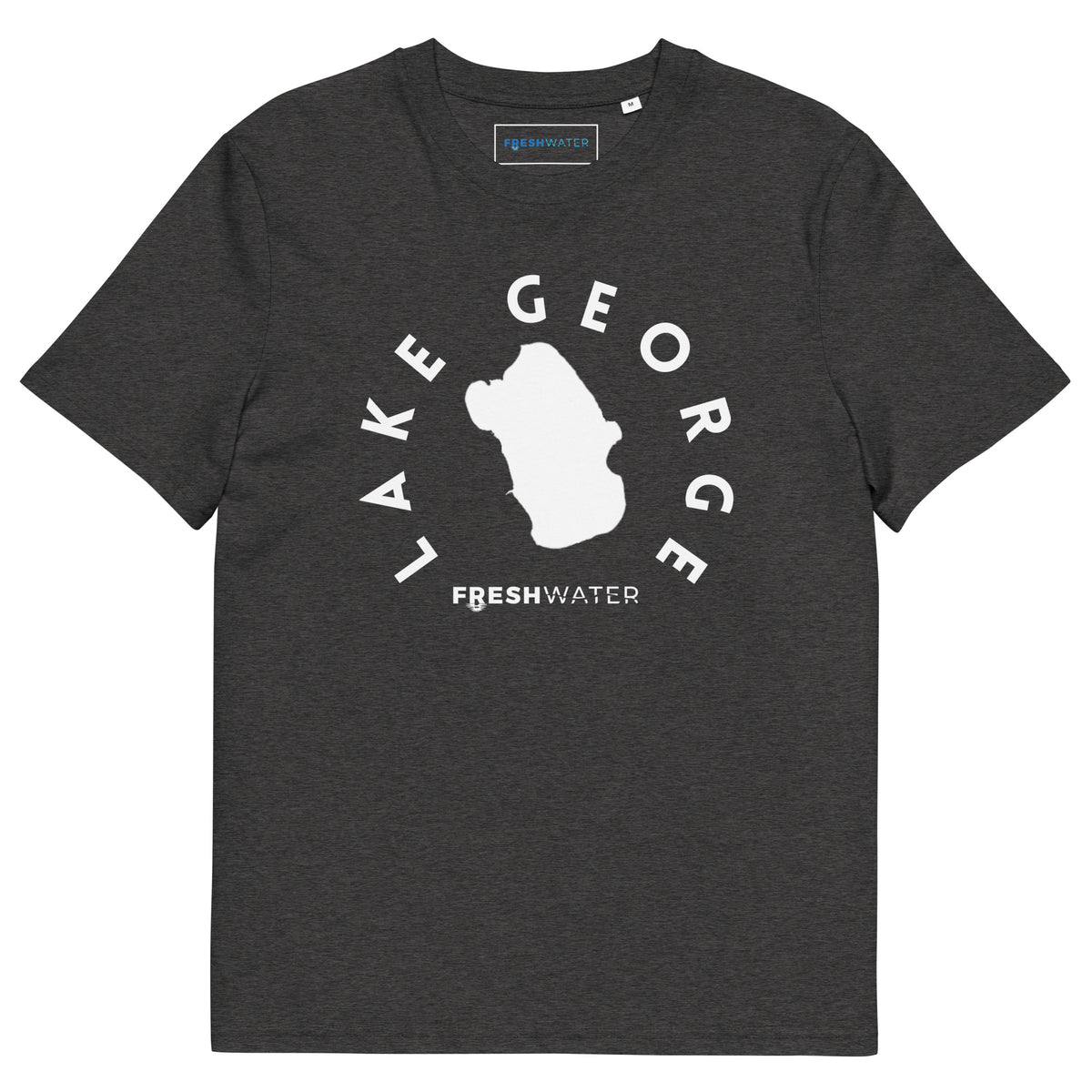 Lake George Florida Freshwater BW Unisex organic cotton t-shirt