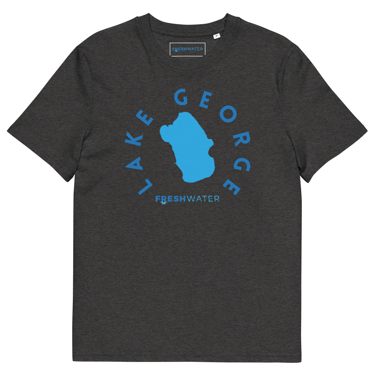 Lake George Florida Freshwater Blue Unisex organic cotton t-shirt