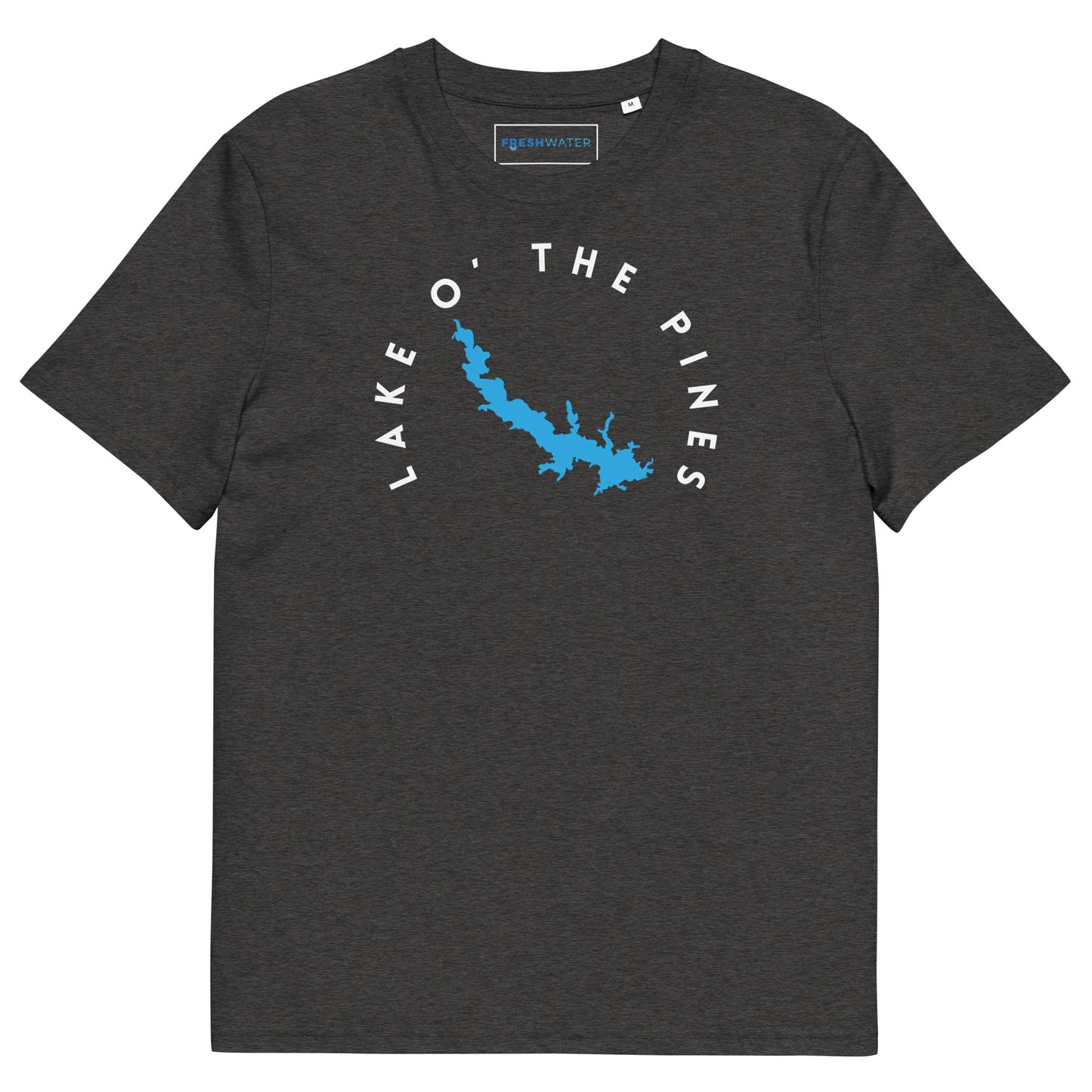 Lake O' the Pines Texas Freshwater WB Unisex organic cotton t-shirt