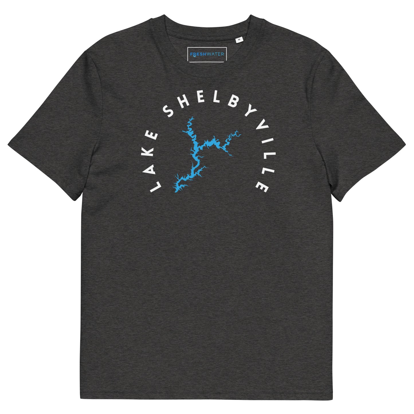 Lake Shelbyville Illinois Freshwater WB Unisex organic cotton t-shirt