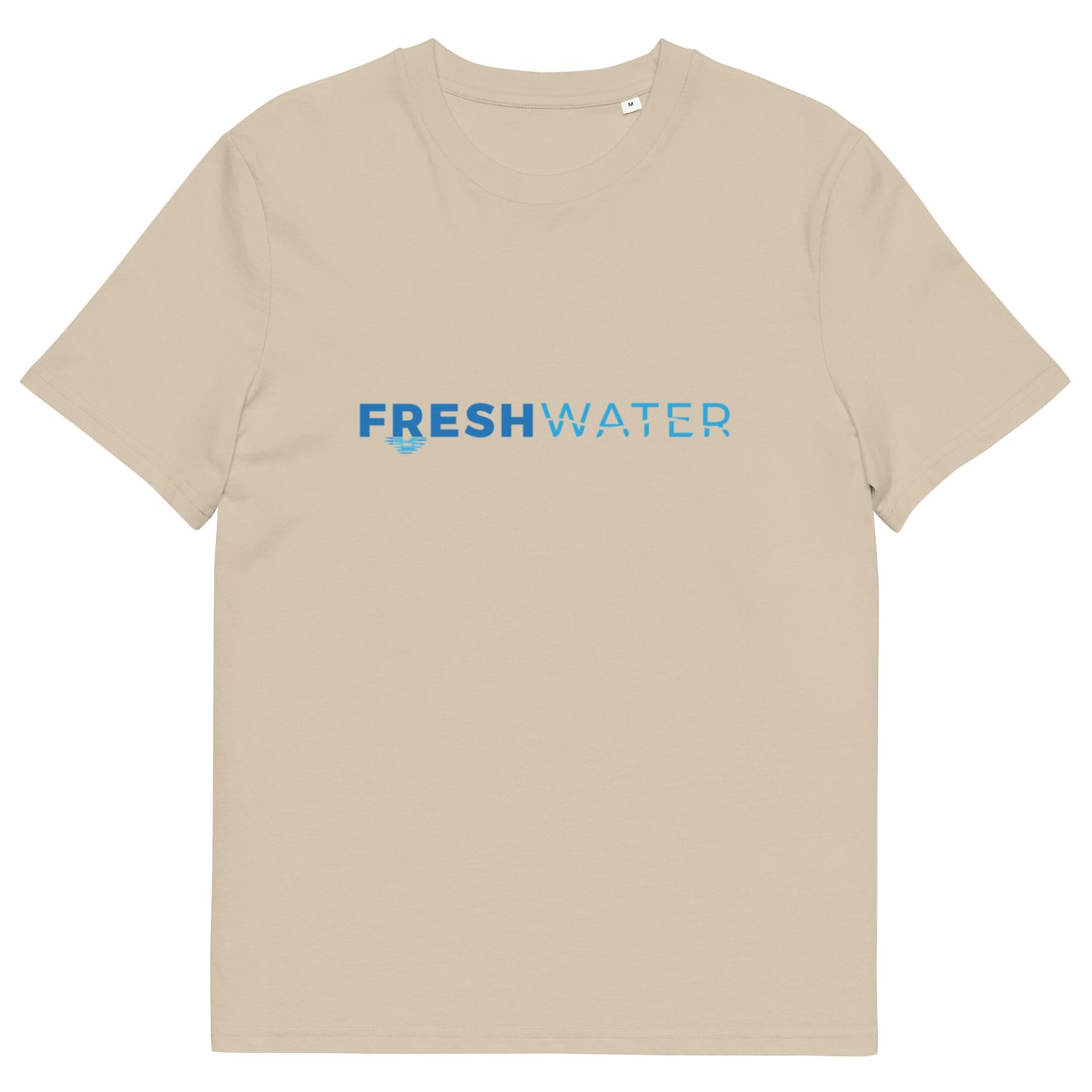 Freshwater Blue Unisex organic cotton t-shirt