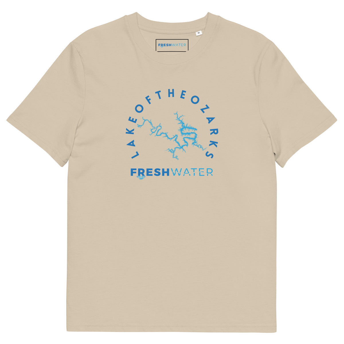 Lake of the Ozarks Freshwater Blue Unisex organic cotton t-shirt