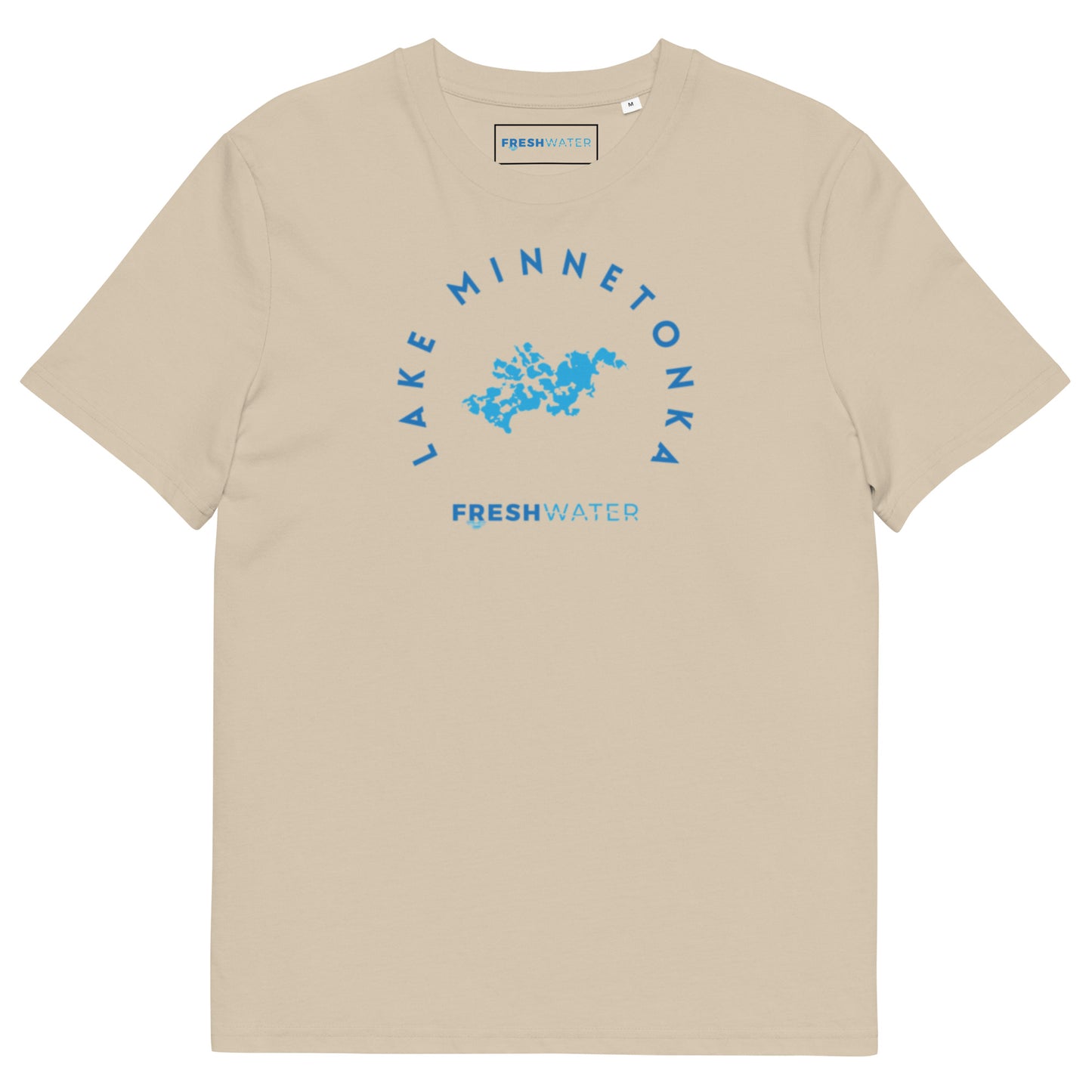 Lake Minnetonka Freshwater Blue Unisex organic cotton t-shirt