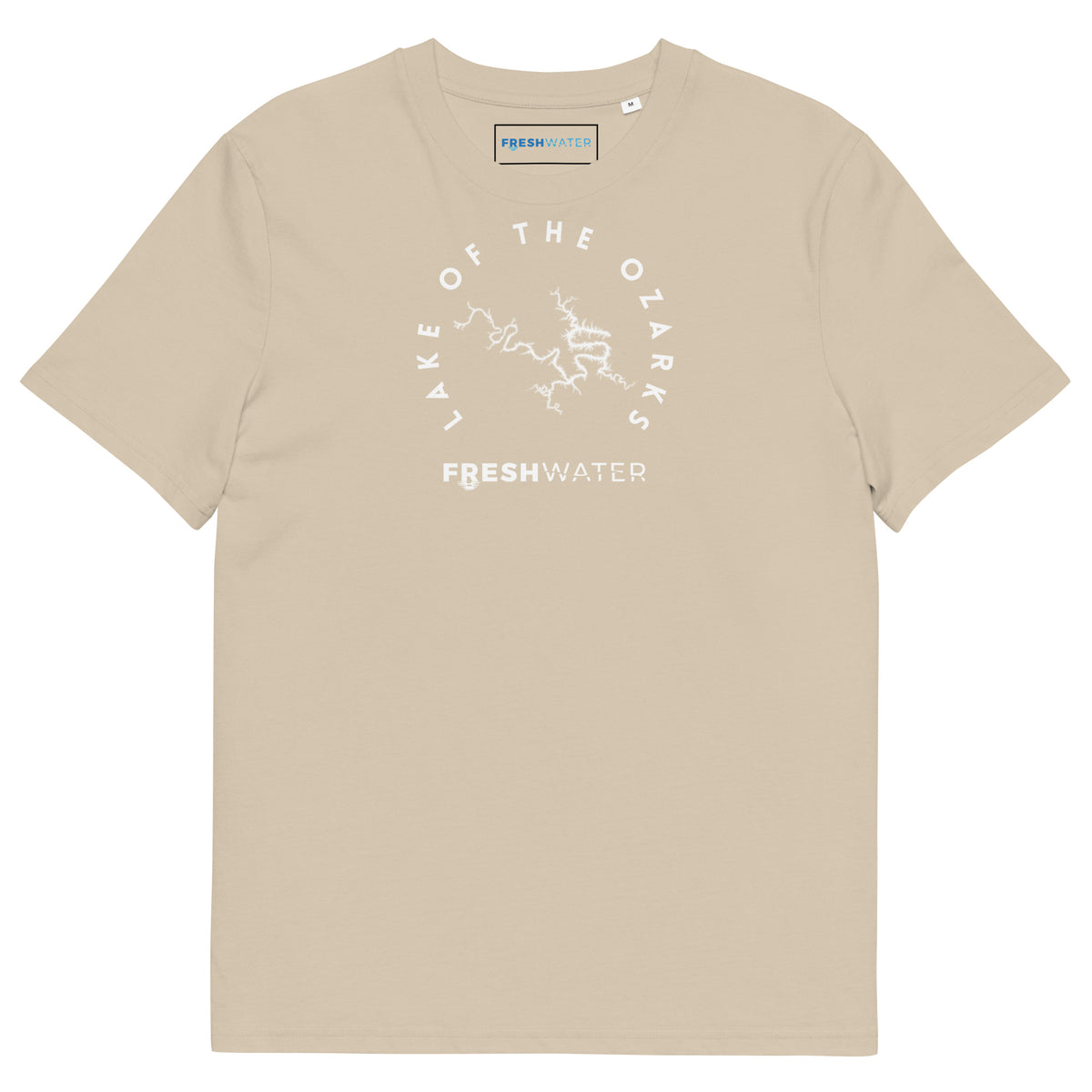 Lake of the Ozarks Freshwater BW Unisex organic cotton t-shirt
