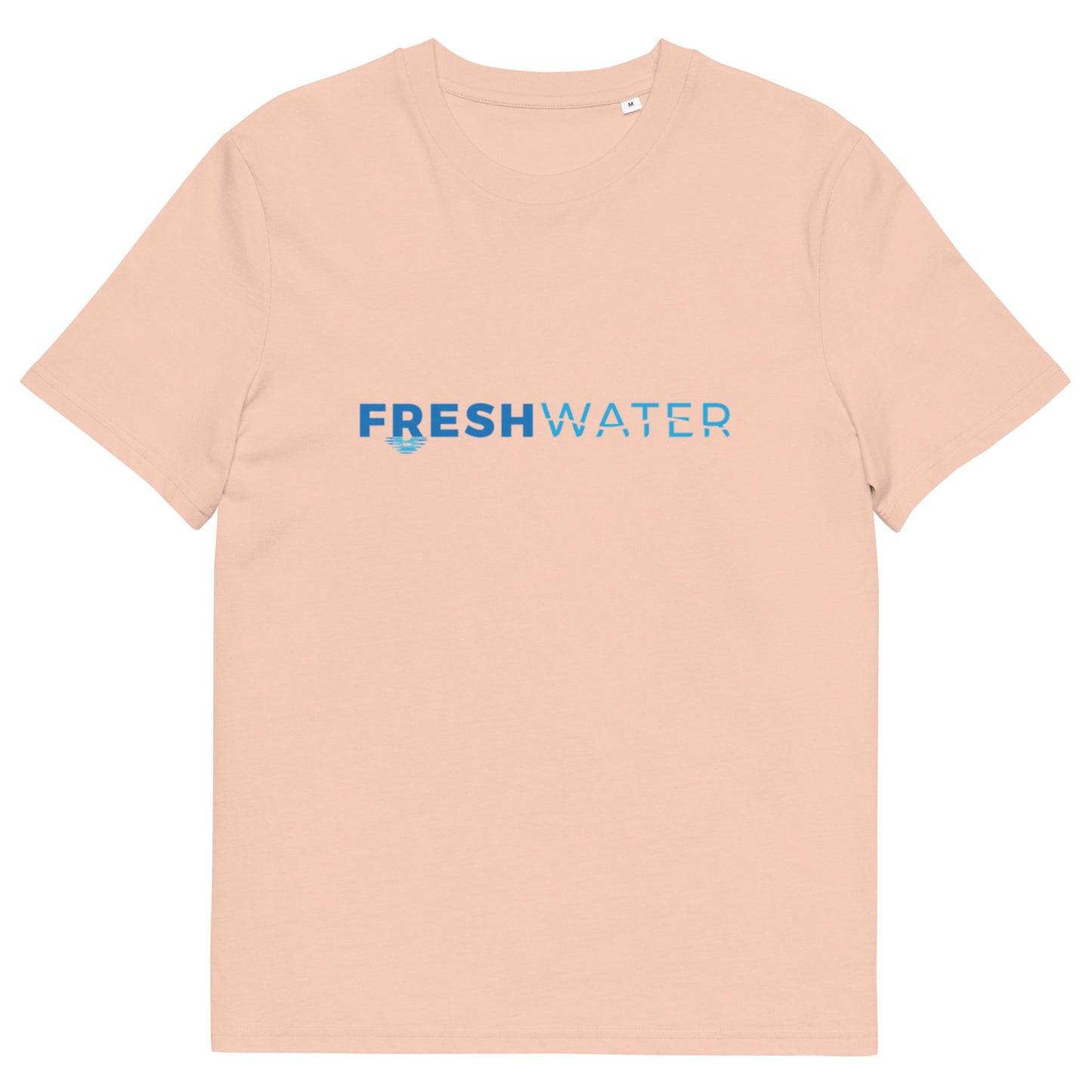 Freshwater Blue Unisex organic cotton t-shirt