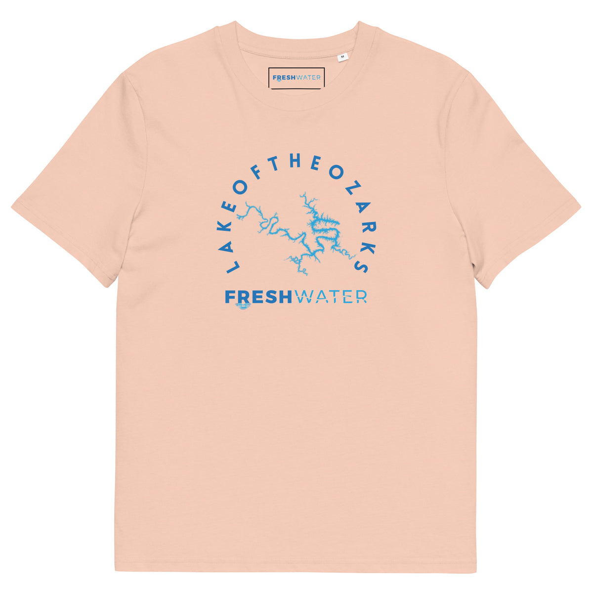 Lake of the Ozarks Freshwater Blue Unisex organic cotton t-shirt