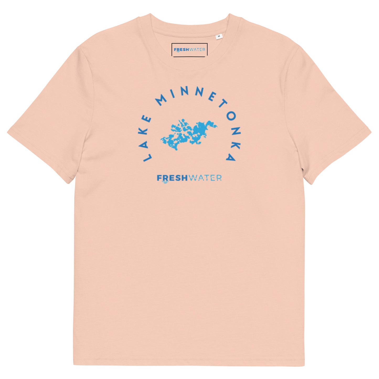 Lake Minnetonka Freshwater Blue Unisex organic cotton t-shirt