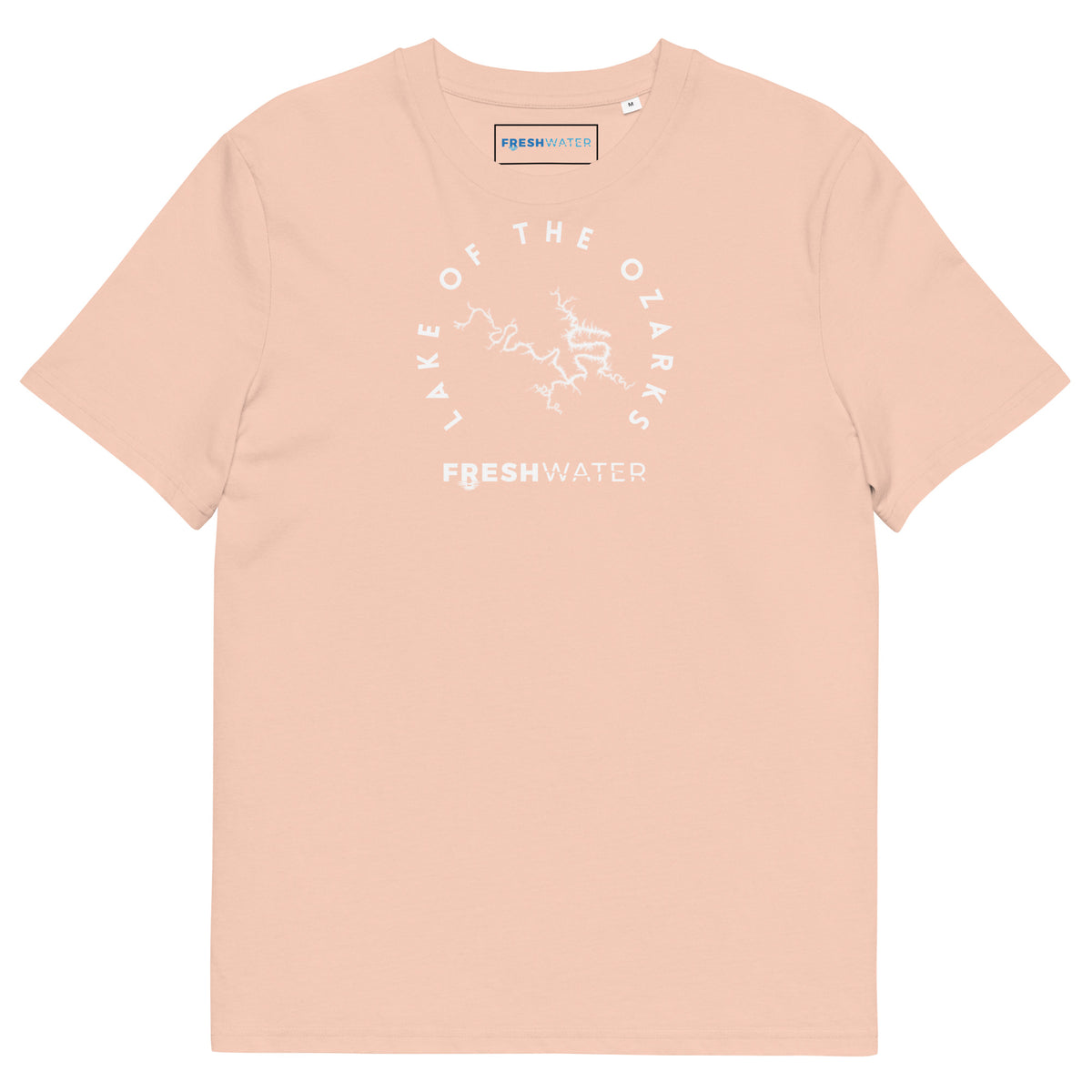 Lake of the Ozarks Freshwater BW Unisex organic cotton t-shirt