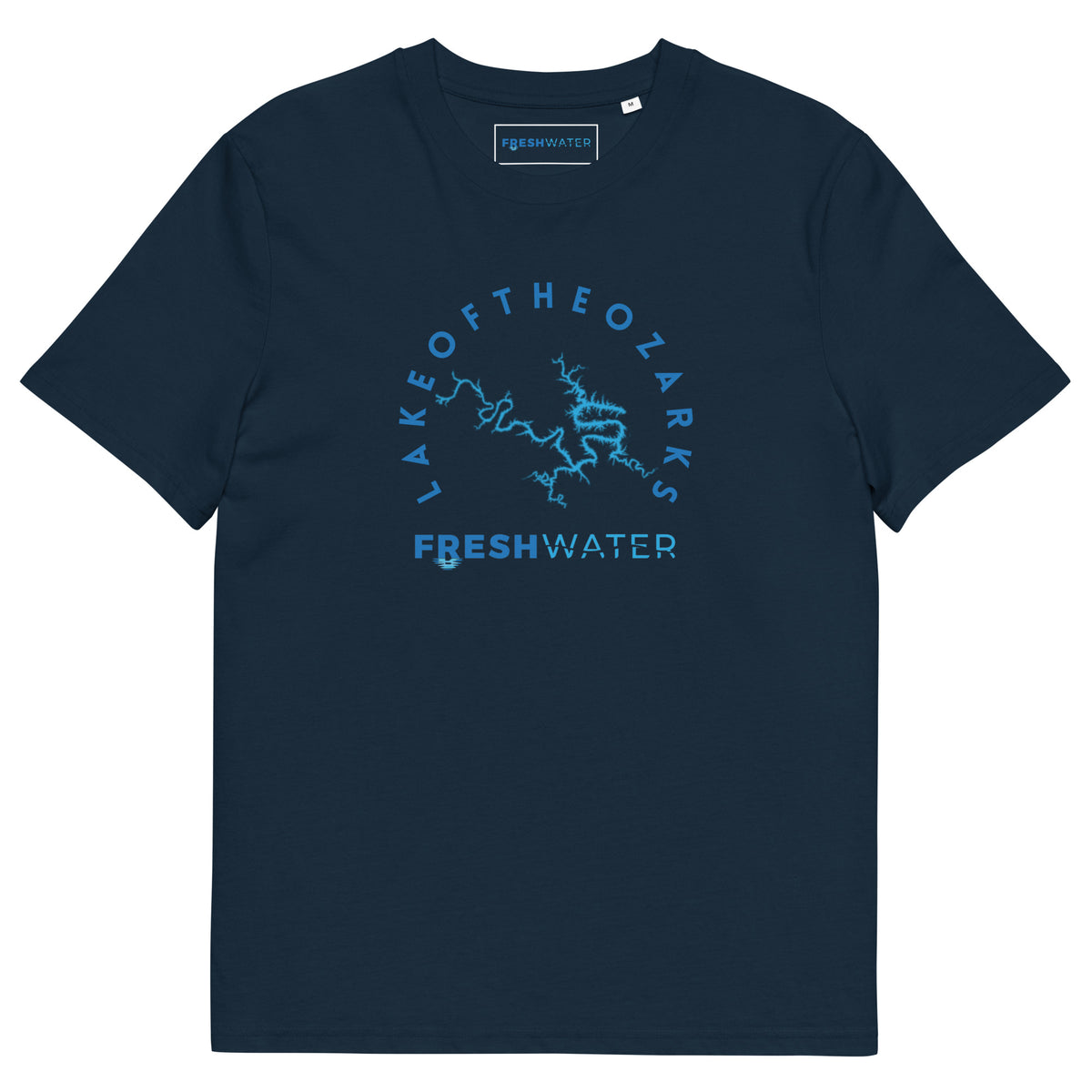 Lake of the Ozarks Freshwater Blue Unisex organic cotton t-shirt
