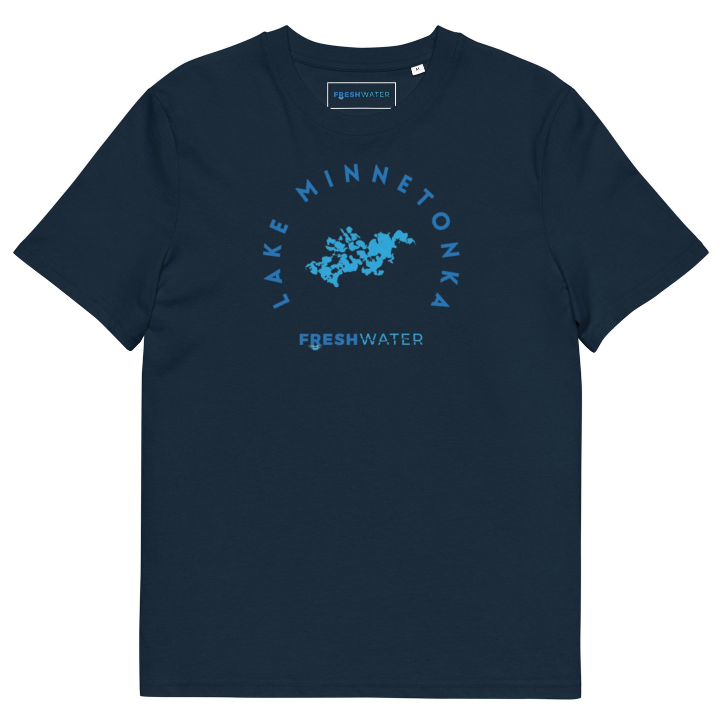 Lake Minnetonka Freshwater Blue Unisex organic cotton t-shirt
