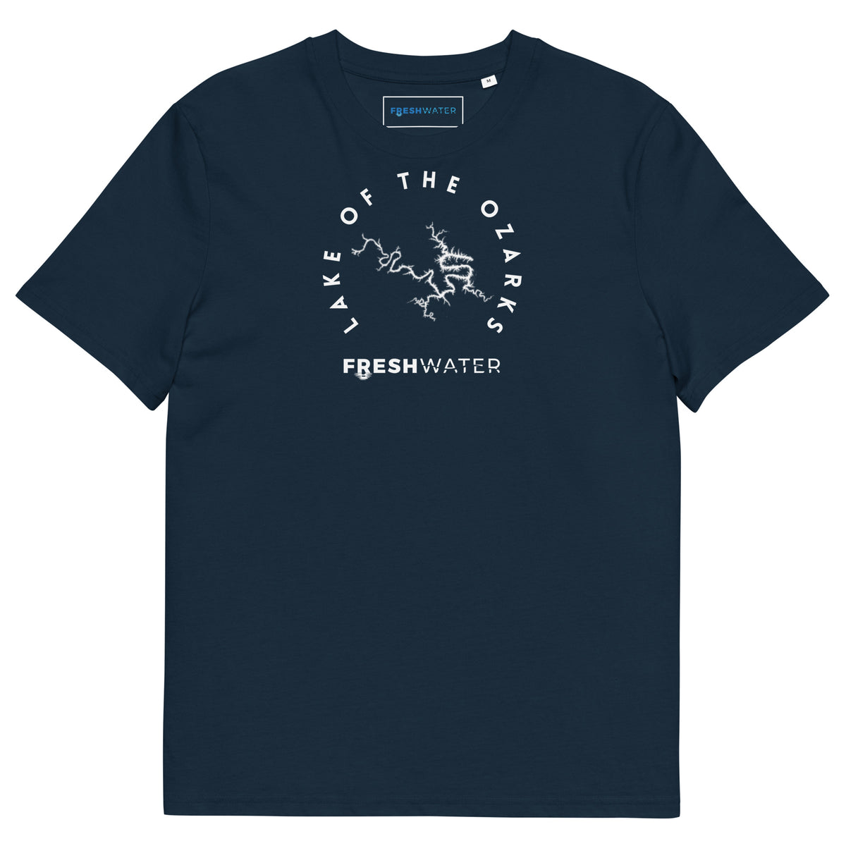 Lake of the Ozarks Freshwater BW Unisex organic cotton t-shirt