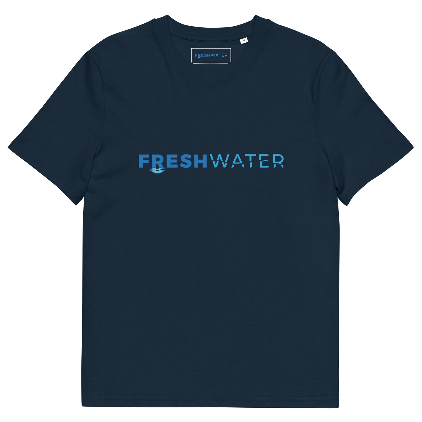 Freshwater Night Swimming Blue Unisex organic cotton t-shirt