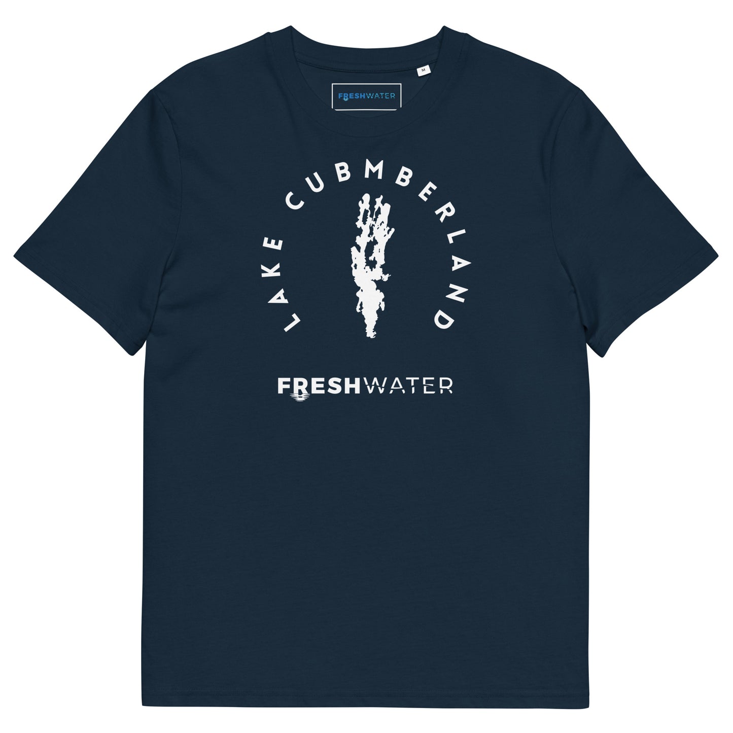 Lake Cumberland Freshwater BW Unisex organic cotton t-shirt